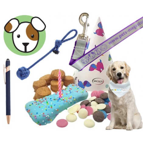 Dog Birthday Box – Celebrate Fun (Blue)