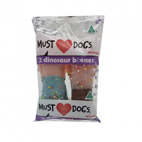 **Must ♥ Dogs – Dino Bones 2 pack