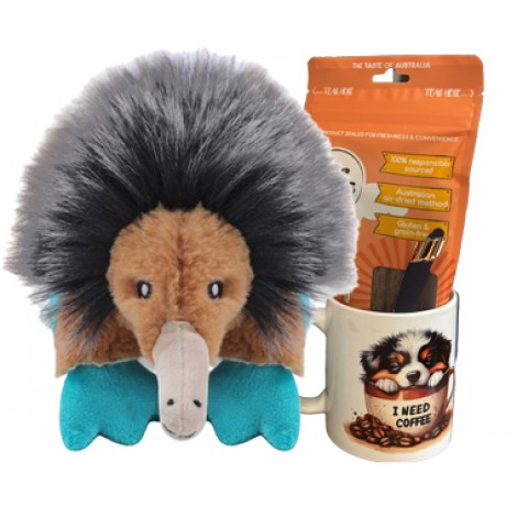 Coffee &  Australian Treat Gift for You & Your Pet "Echidna"