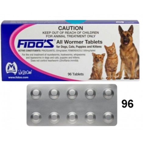 Fido's All Wormer Tablets