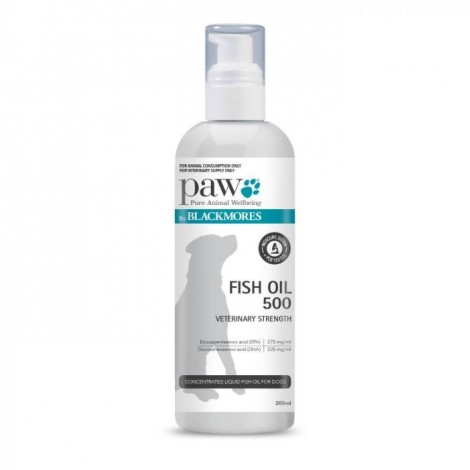 PAW Veterinary Strength Fish Oil 500 -  200mL
