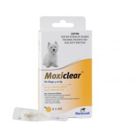 Moxiclear for Dogs 4-10kg Yellow 6 Vials