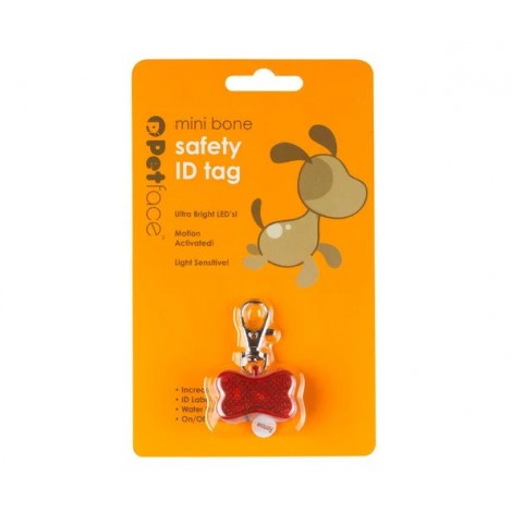 **Petface bone ID safety tag with light 