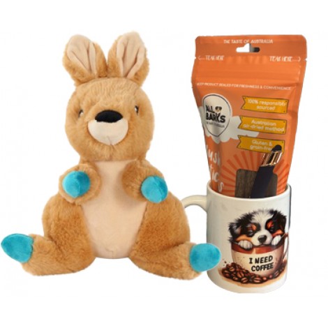 Coffee &  Australian Treat Gift for You & Your Pet "ROO"